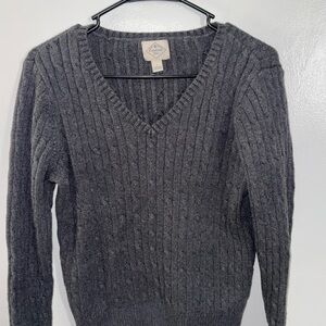 St. John's Bay Charcoal V-Neck Sweater